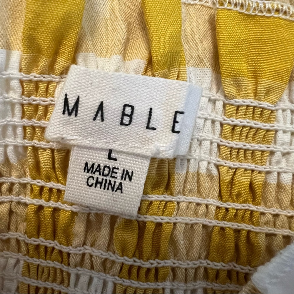 Yellow Gingham Ruffle Dress - Picture 7 of 11